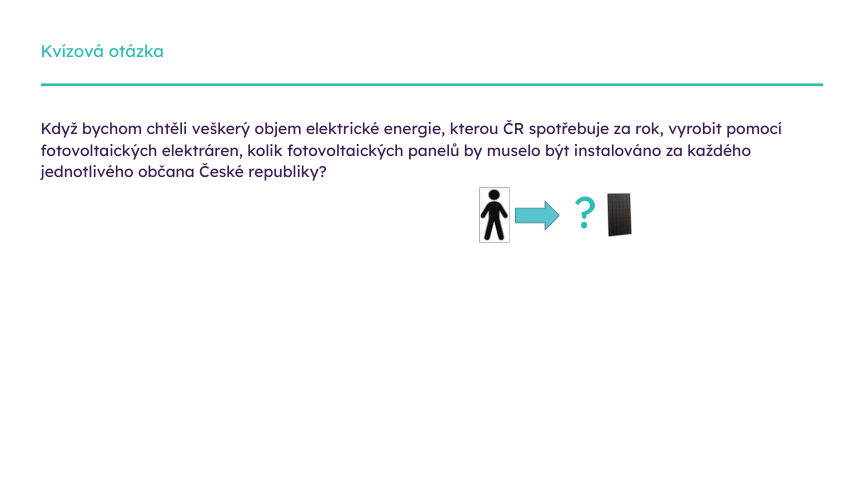 Slide z prezentace: počet fotovoltaických panelů na občana